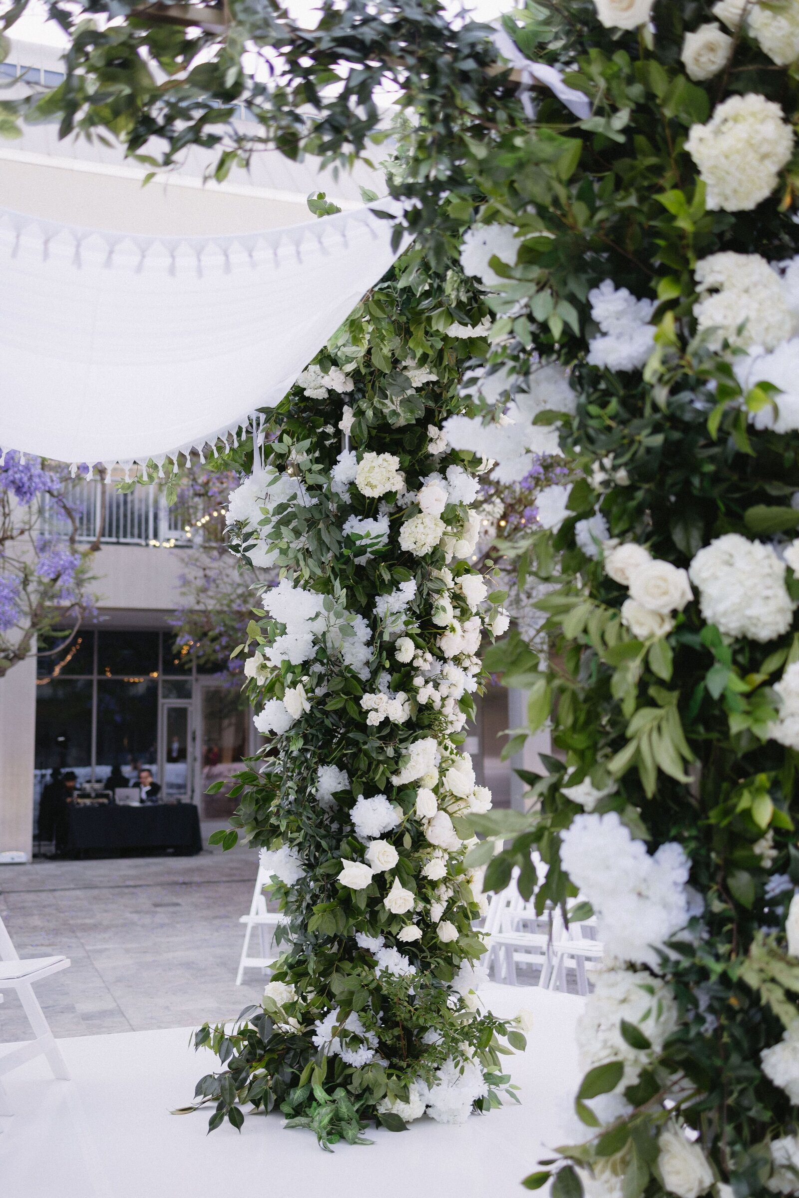 Elevated wedding floral design